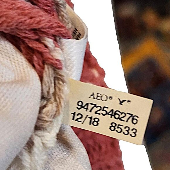 American Eagle Knit Sweater. Size M - Raspberry and Cream. Mid-length. - Picture 5 of 7